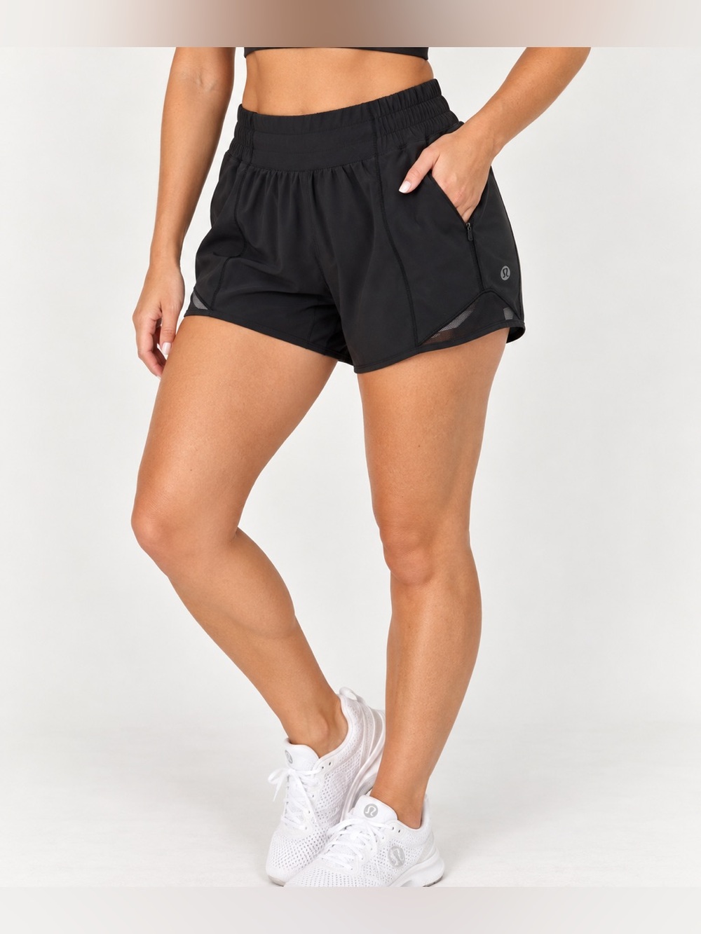 Lululemon Hotty Hot Black Athletic Running Shorts Women’s Size 4
